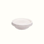 Econtainer F050 1oz (with Lid) Sugarcane Bagasse Sauce Cup Compostable and Eco-friendly Food Packaging [50 pcs.]