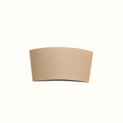 Econtainer CS01 Kraft Paper Cup Sleeve Compostable and Eco-friendly Food Packaging [100 pcs.]