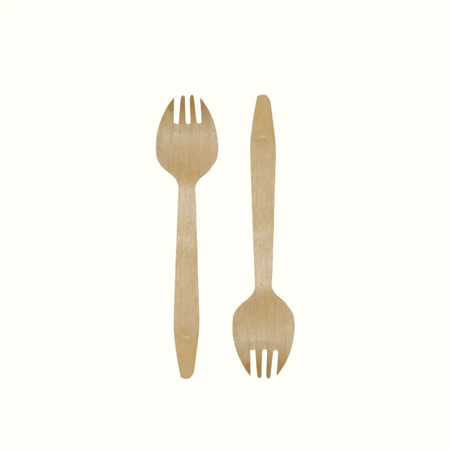 Econtainer U004 Birchwood Spork Compostable and Eco-friendly [100 pcs.]