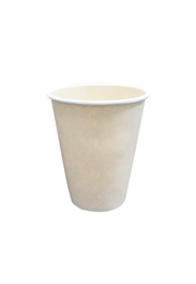 Econtainer C007 12oz Sugarcane Bagasse Coffee Cup Compostable and Eco-friendly Food Packaging [50 pcs.]