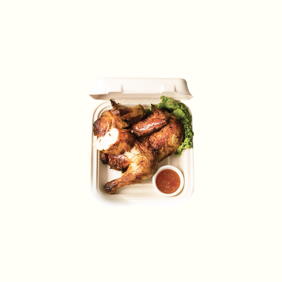 eco-friendly take-out box 1000ml with food