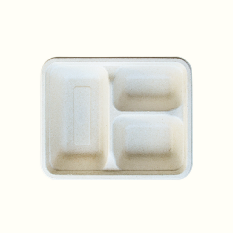 3-Compartment Food Tray 700ml | Econtainer Philippines
