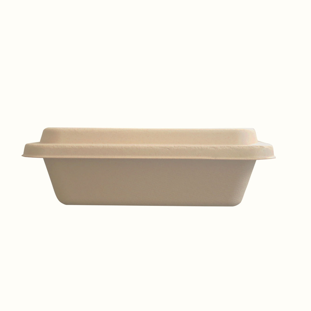 Rectangle 2-Compartment Food Tray 600ml | Econtainer Philippines