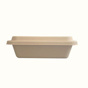Econtainer T750 750ml Sugarcane Bagasse Rectangular Tray Compostable and Eco-friendly Food Packaging [50 pcs.]